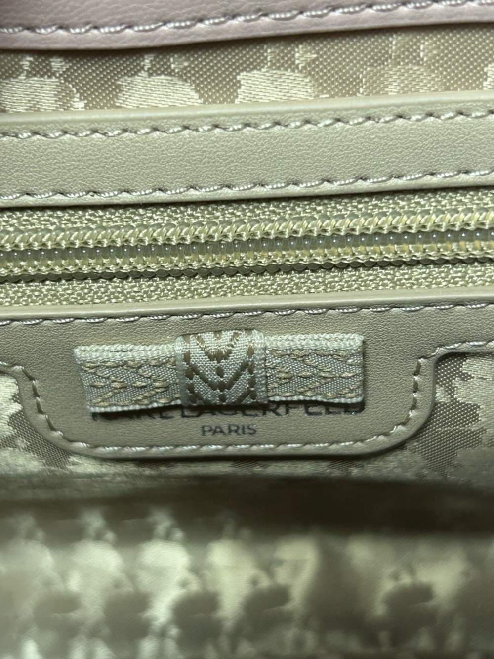 Karl Lagerfeld Blush Pink and White Tweed Chain Shoulder Bag - Picture 10 of 16